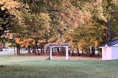 Arbor with fall colorss