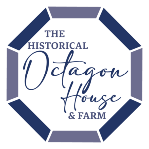 Historical Octagon House & Farm logo blue