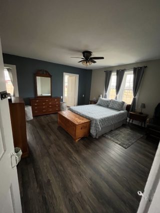 Historical Octagon house bedroom